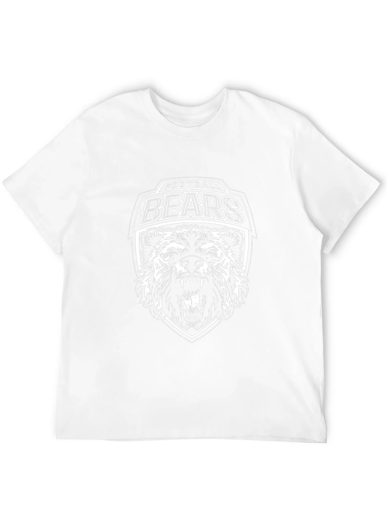 Football Bears Graphic T-Shirt - Black
