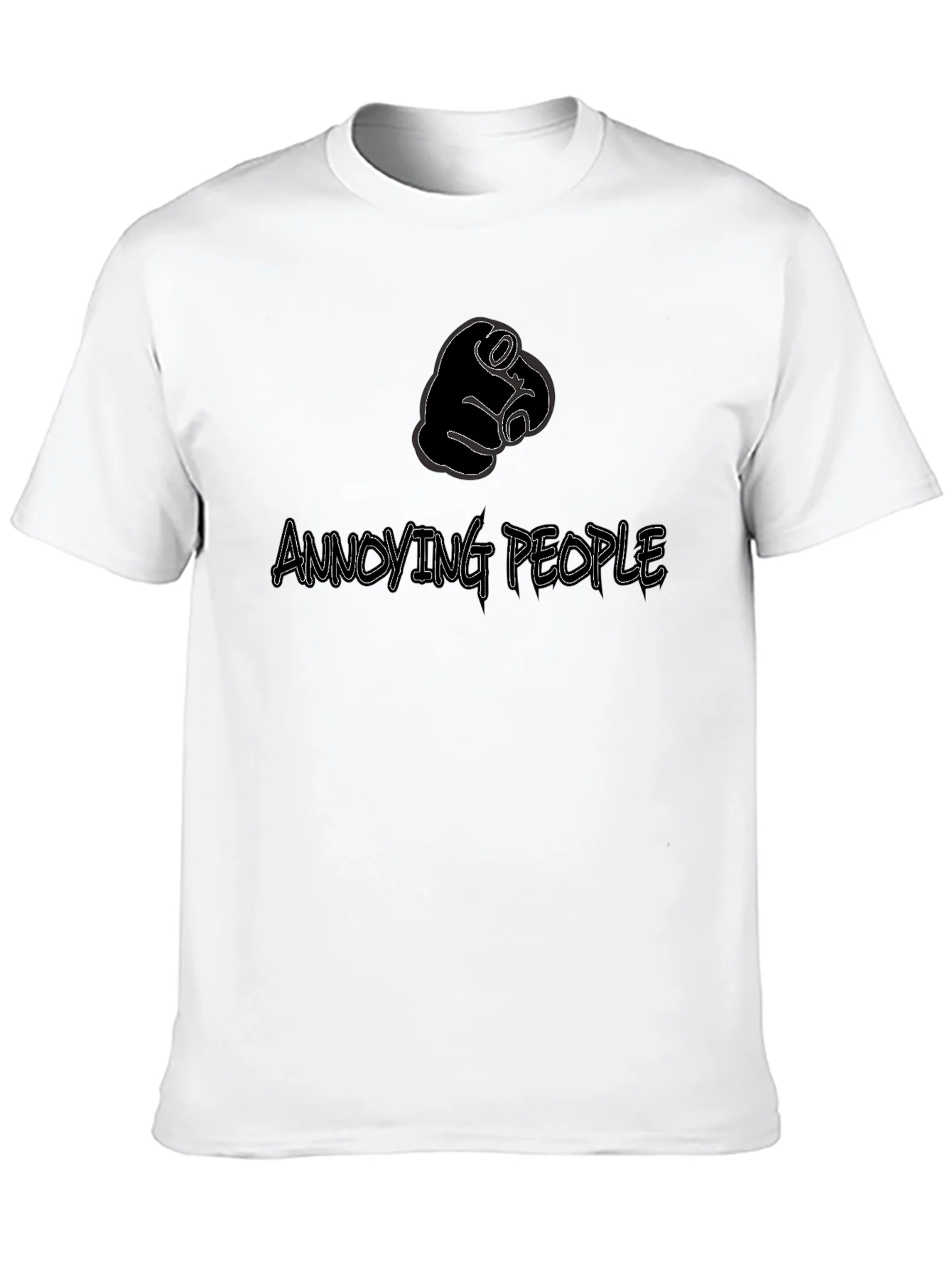 Annoying People Pointing Finger Graphic Tee