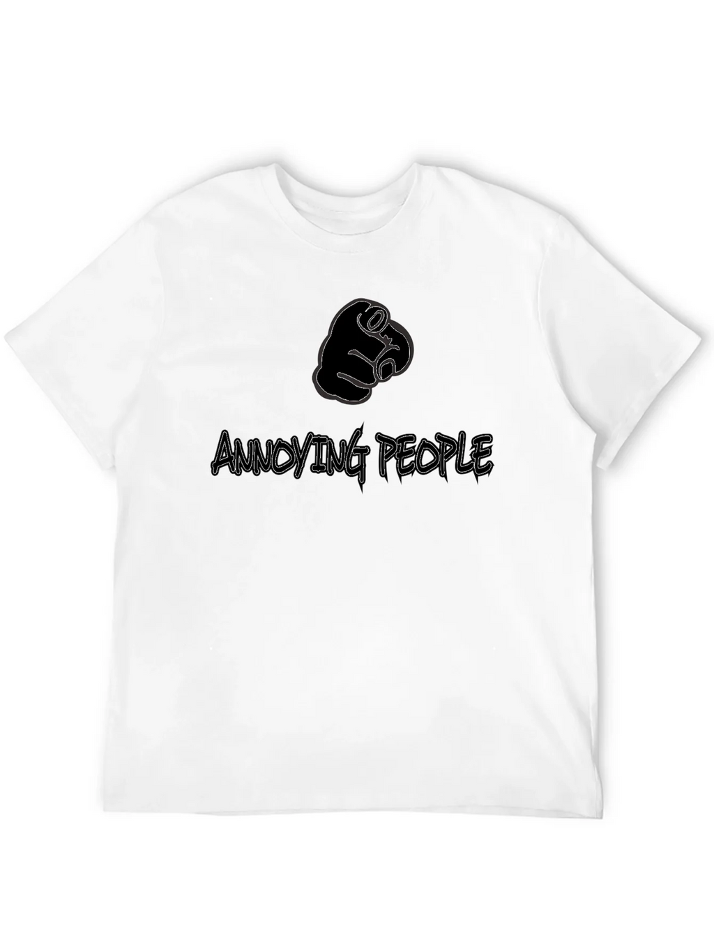 Annoying People Pointing Finger Graphic Tee