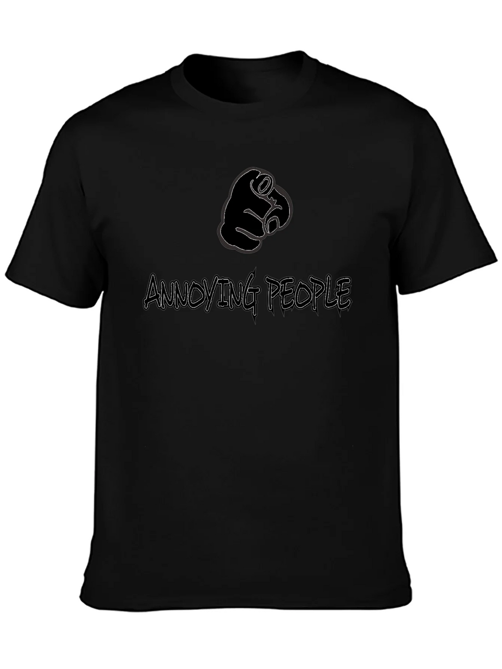 Annoying People Pointing Finger Graphic Tee