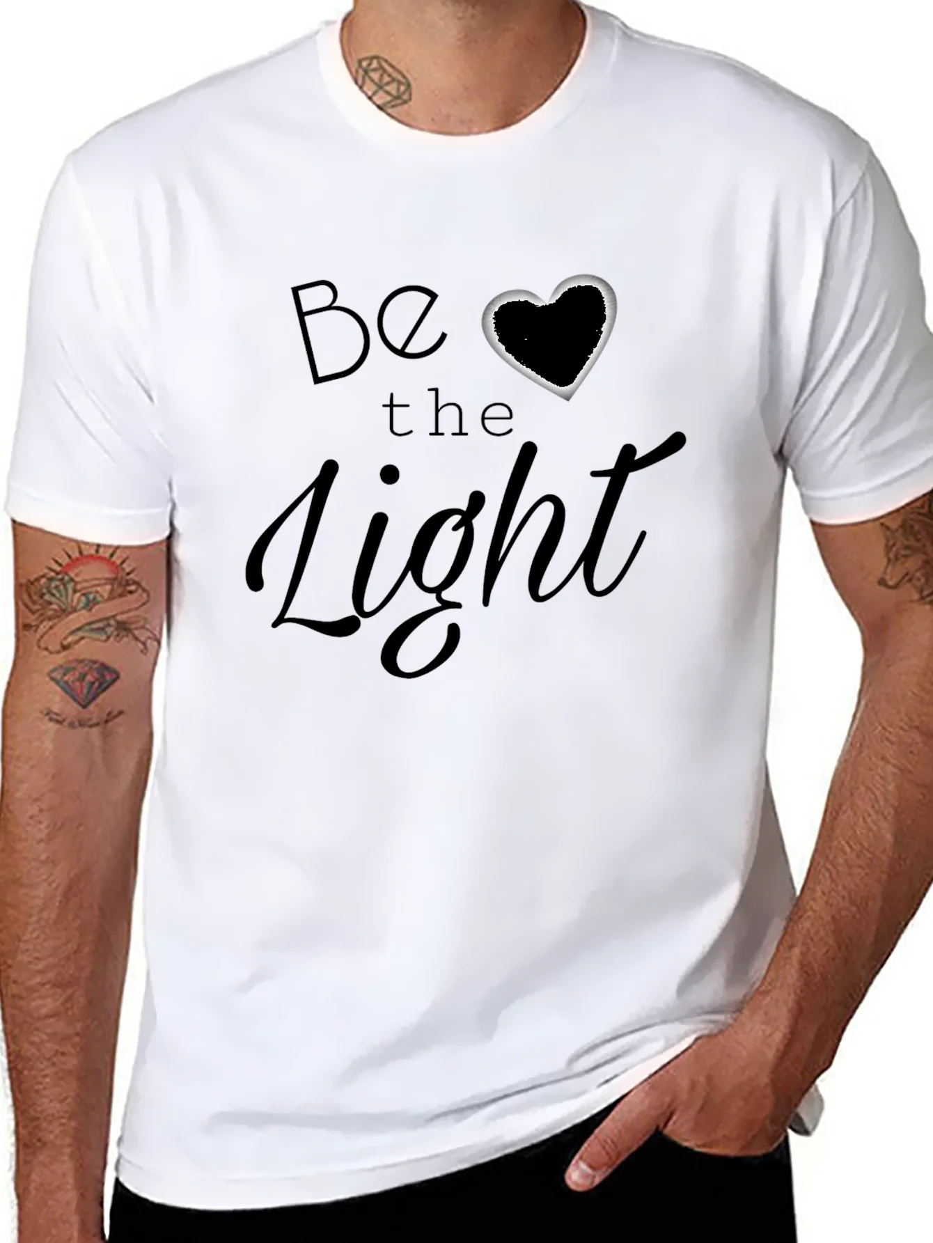 Be The Light Graphic Tee - Black Softstyle T-Shirt