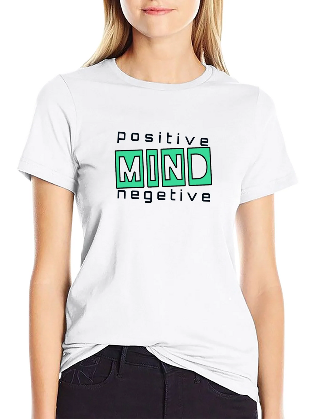 Positive Mind Graphic Tee - Black