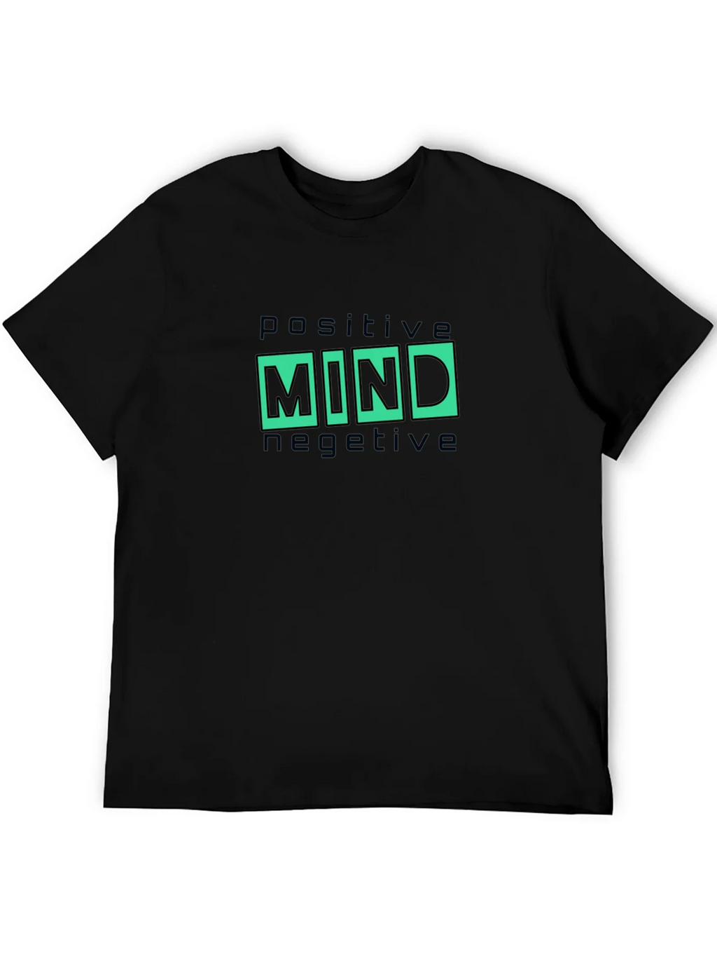 Positive Mind Graphic Tee - Black