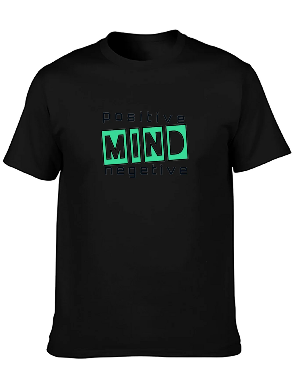 Positive Mind Graphic Tee - Black