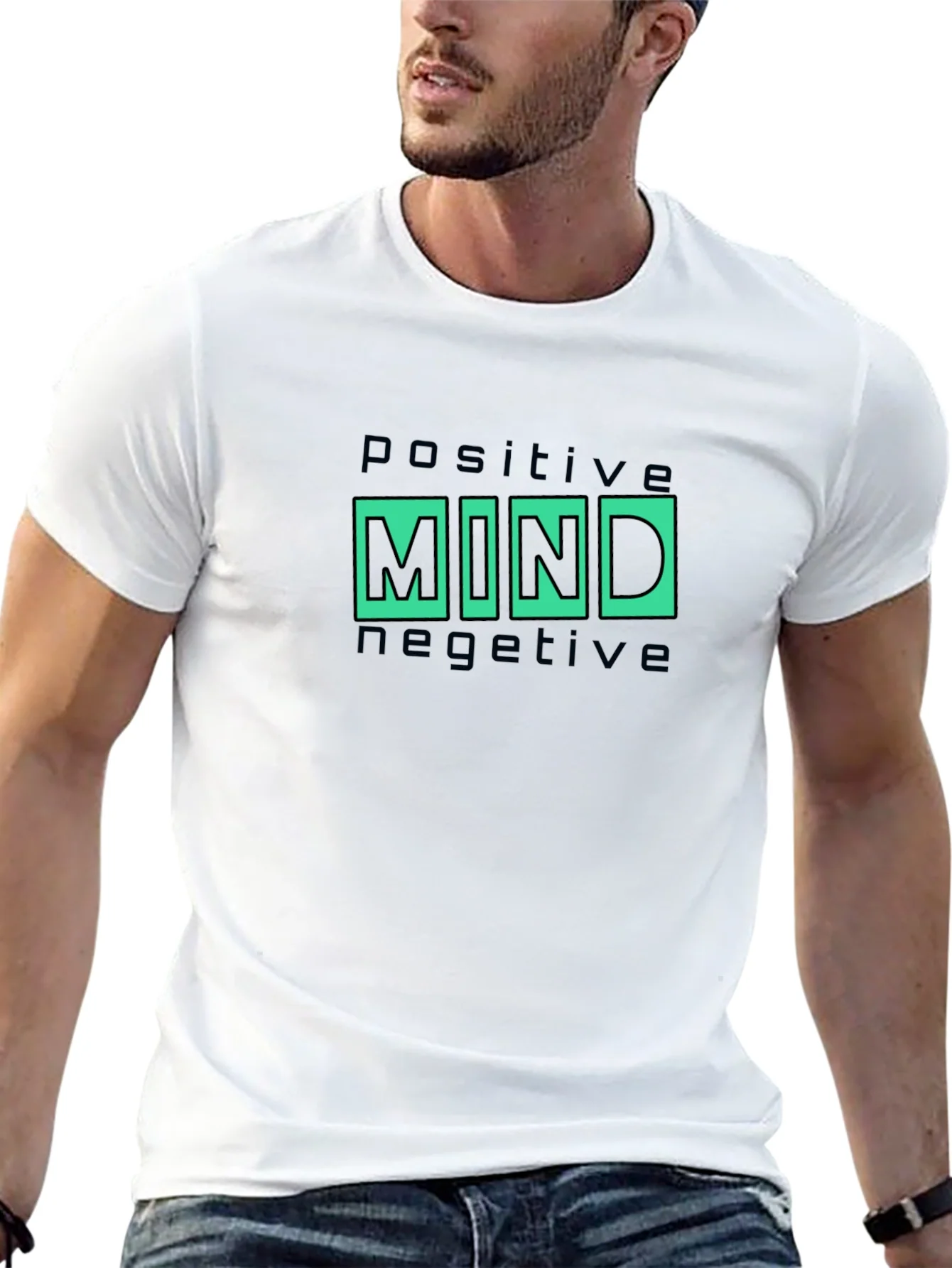 Positive Mind Graphic Tee - Black