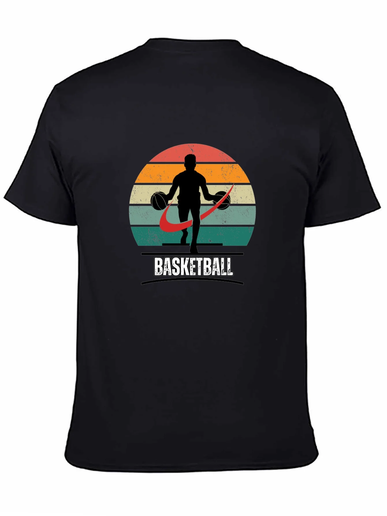 Vintage Basketball Graphic Tee - Retro Style Shirt