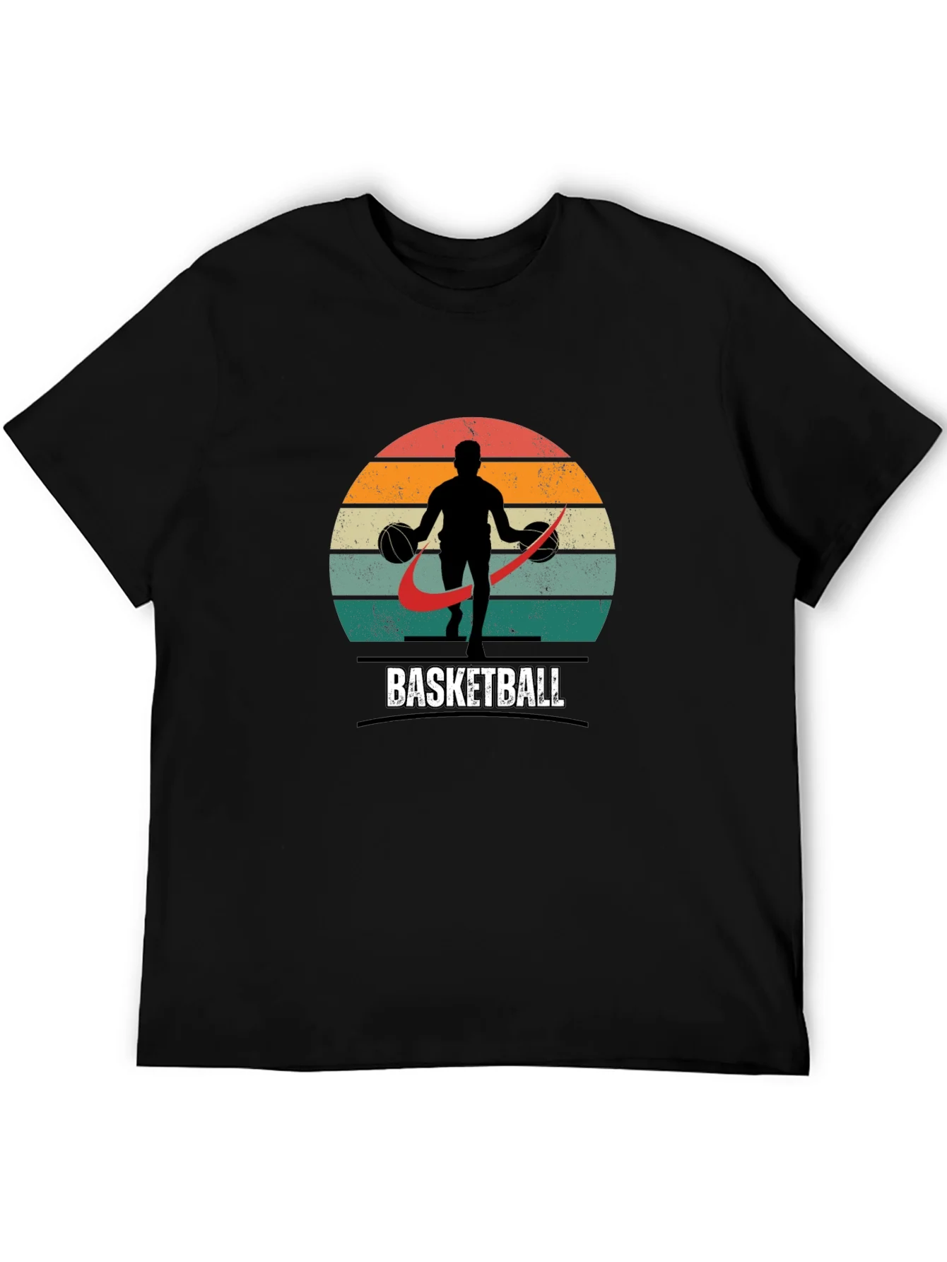 Vintage Basketball Graphic Tee - Retro Style Shirt