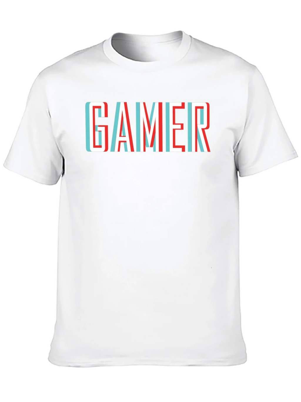 Gamer T-Shirt - Retro 3D Style