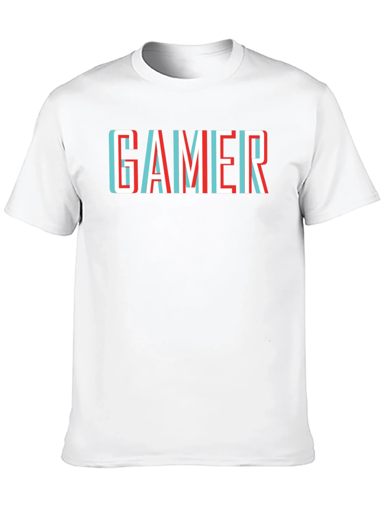 Gamer T-Shirt - Retro 3D Style