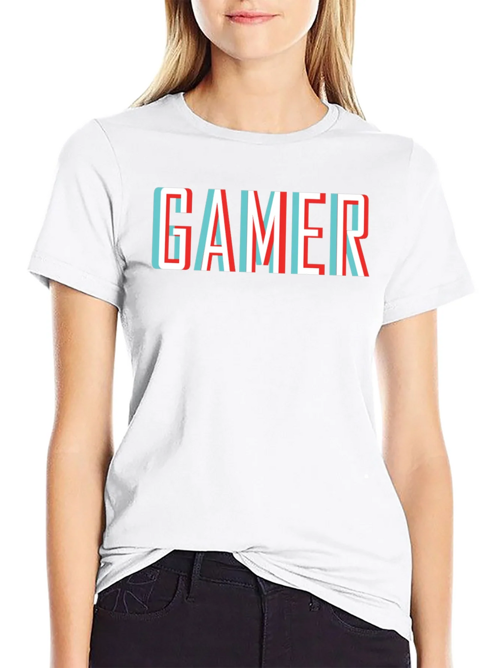 Gamer T-Shirt - Retro 3D Style