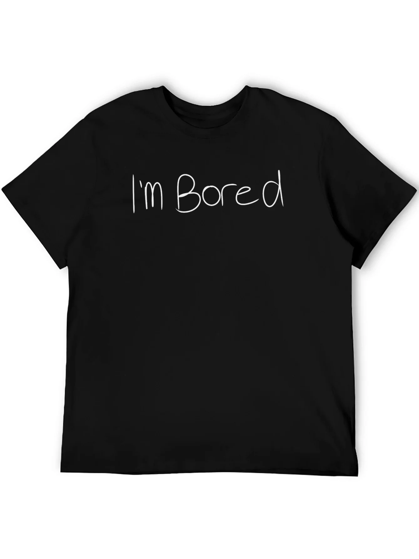 Im Bored T-Shirt - Black Casual Tee