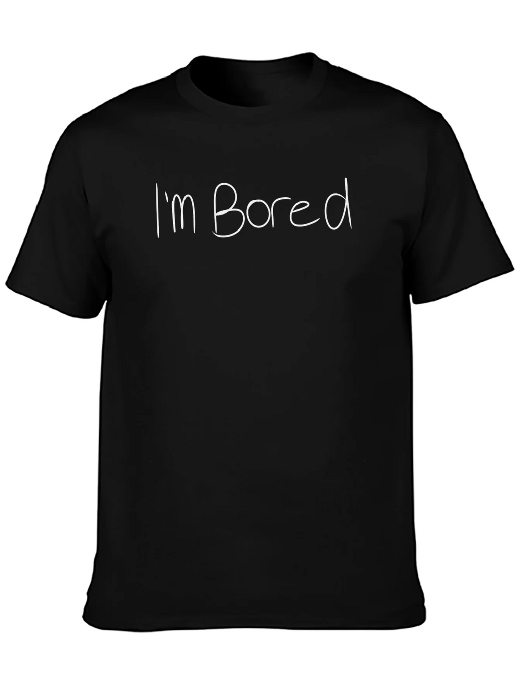 Im Bored T-Shirt - Black Casual Tee