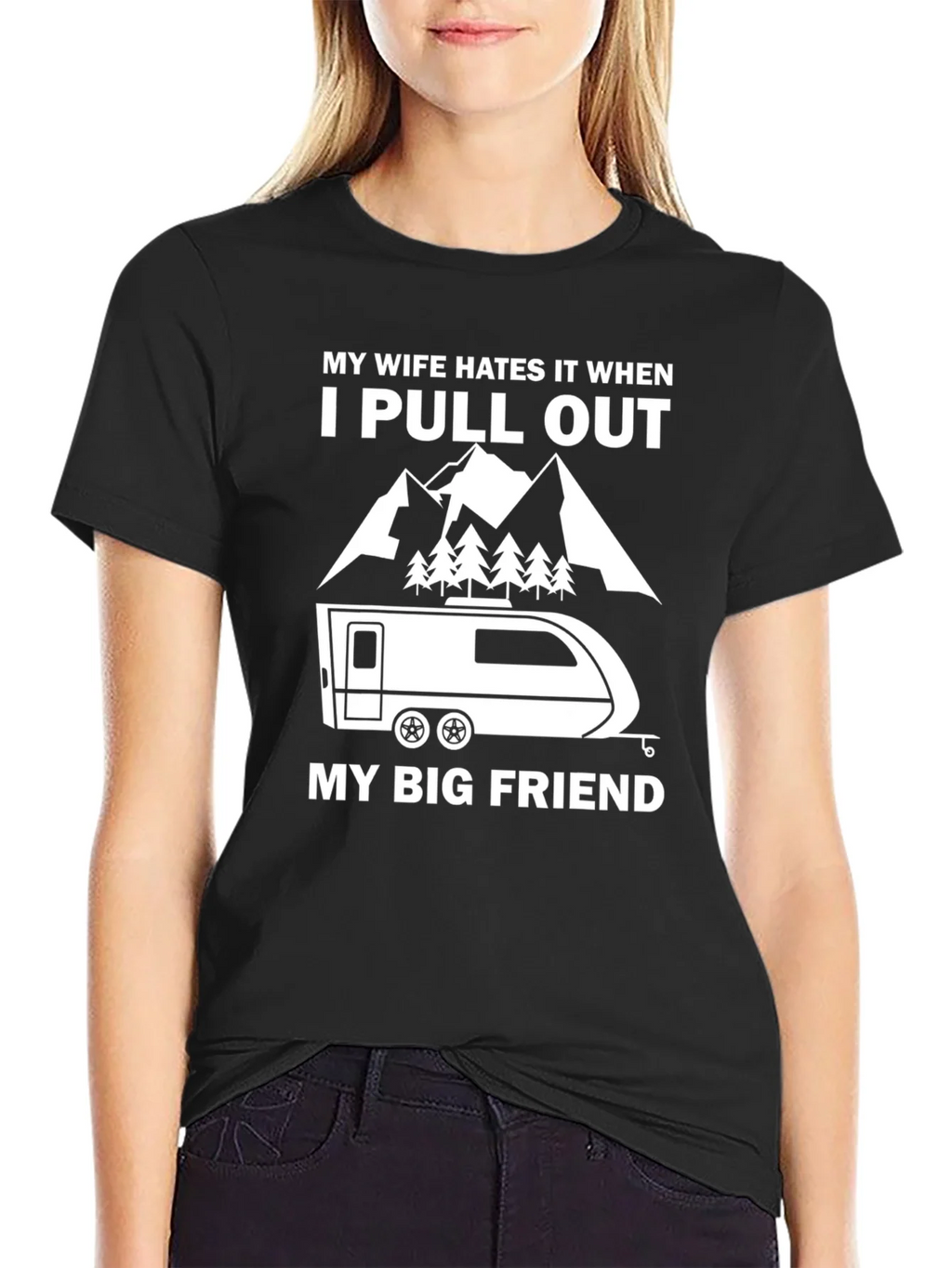 Funny Camping T-Shirt: My Wife Hates It