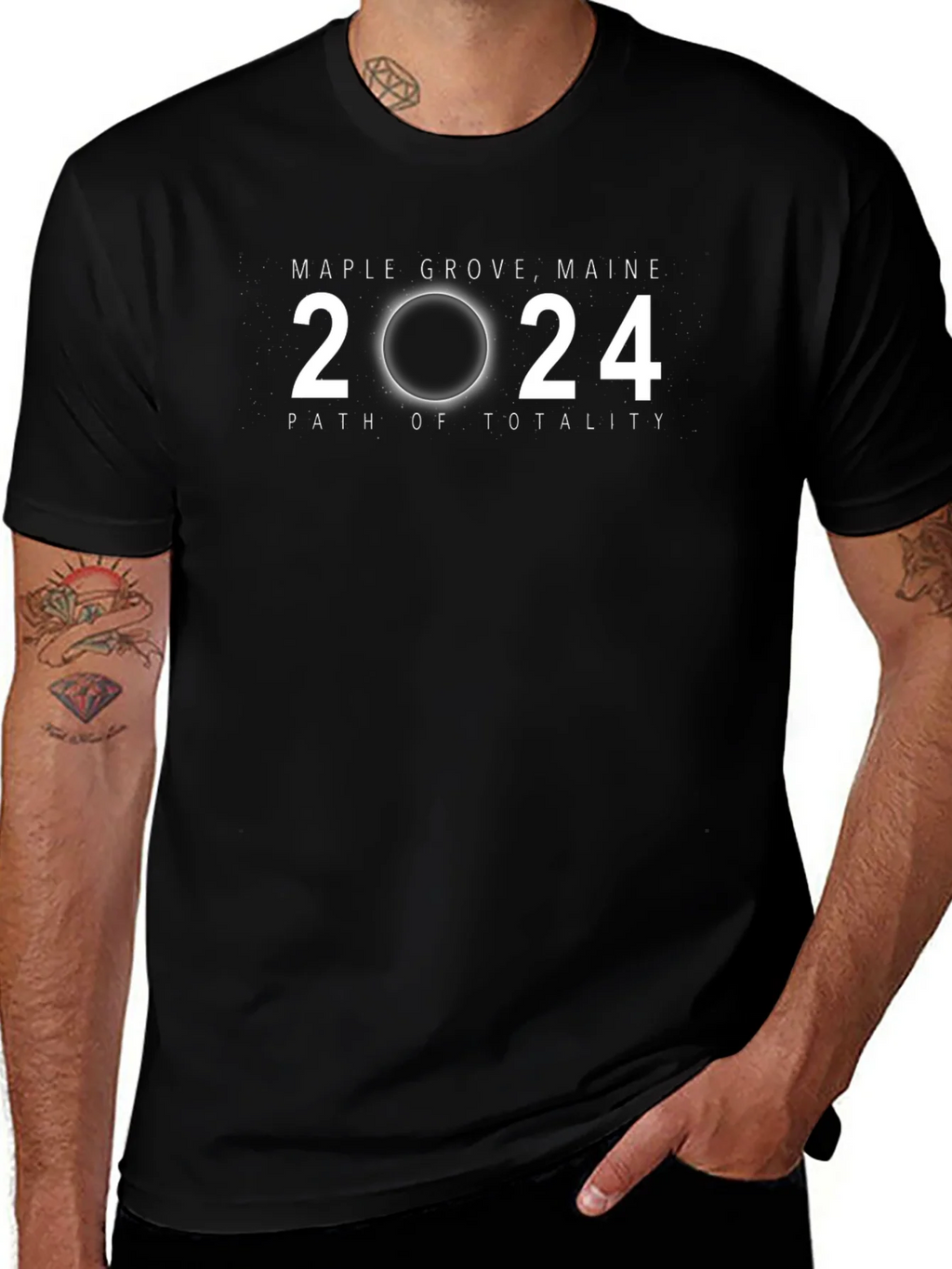 Maple Grove Maine 2024 Eclipse T-Shirt