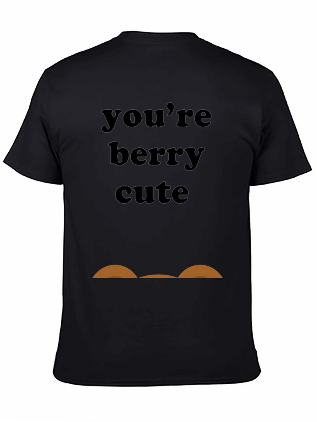 Youre Berry Cute Black Graphic Tee