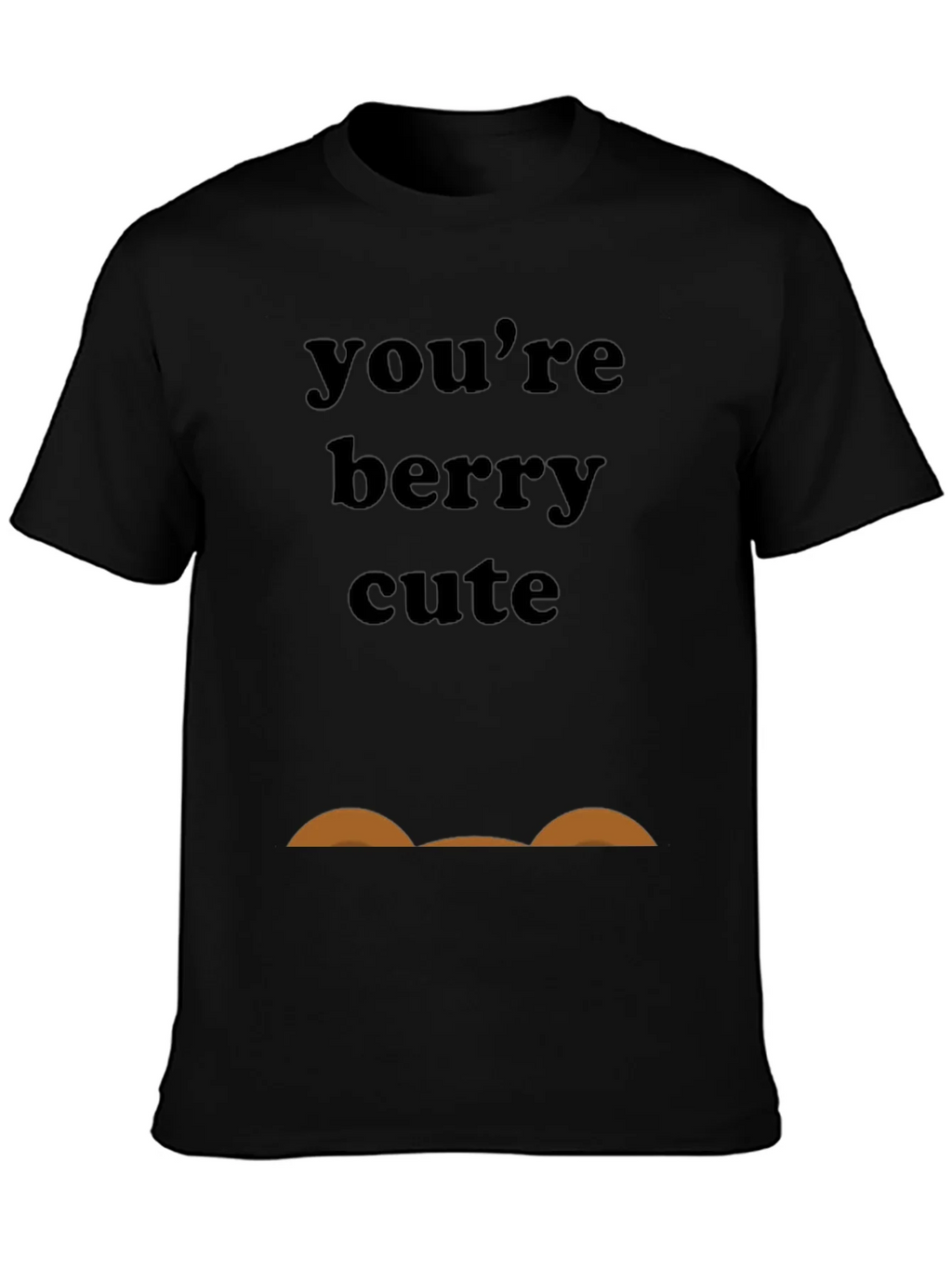 Youre Berry Cute Black Graphic Tee