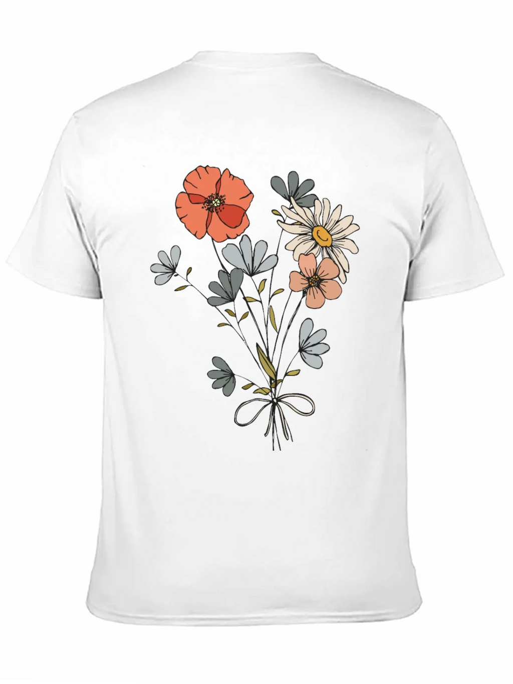 Floral Bouquet Graphic Tee - Casual Comfort