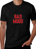 Introverted Mood T-Shirt - Black Graphic Tee