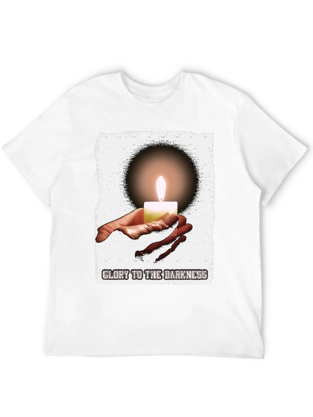 Glory to the Darkness Candle Graphic T-Shirt