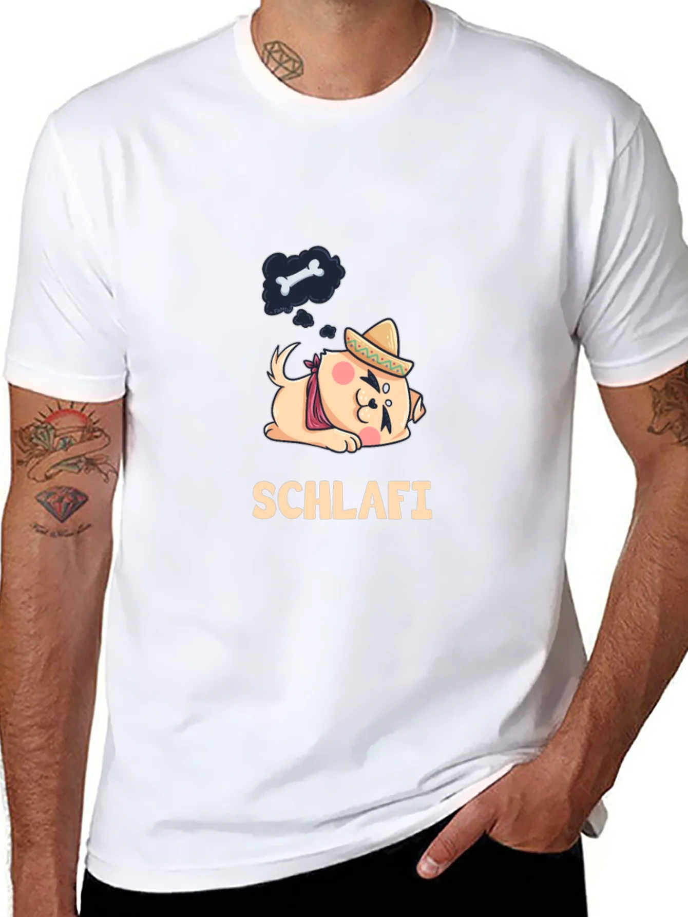 Schlafi Dog T-Shirt - Dream of Bones!