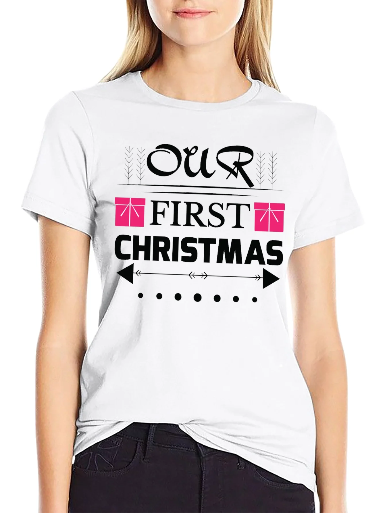 Our First Christmas T-Shirt - Festive Holiday Apparel