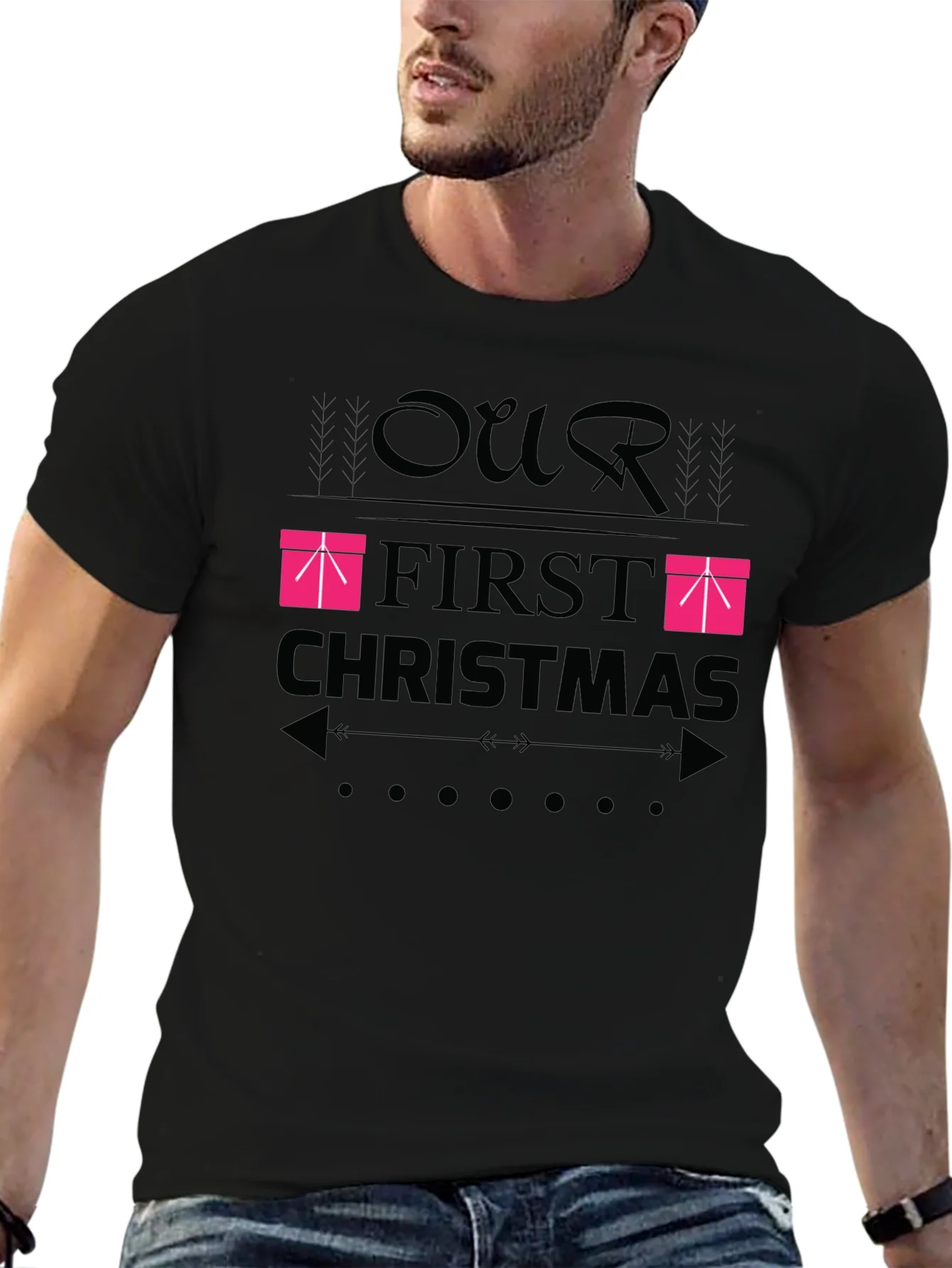Our First Christmas T-Shirt - Festive Holiday Apparel