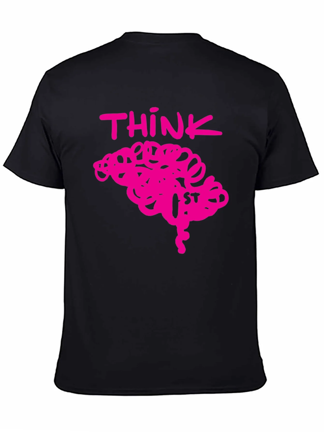 Think Brain Pink Graphic Tee