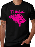 Think Brain Pink Graphic Tee