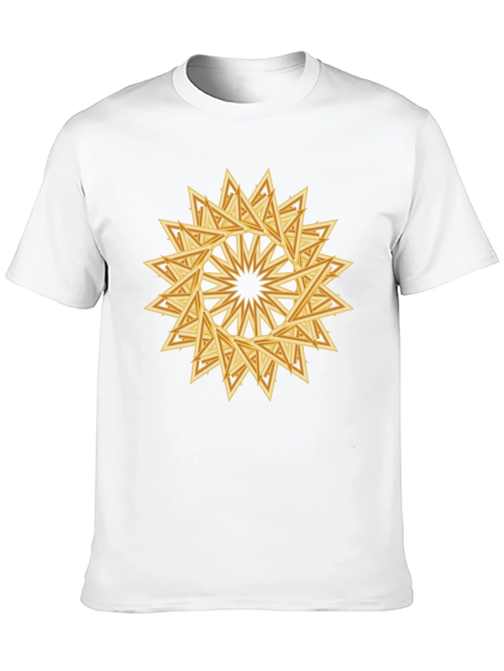 Geometric Triangle Starburst Graphic Tee