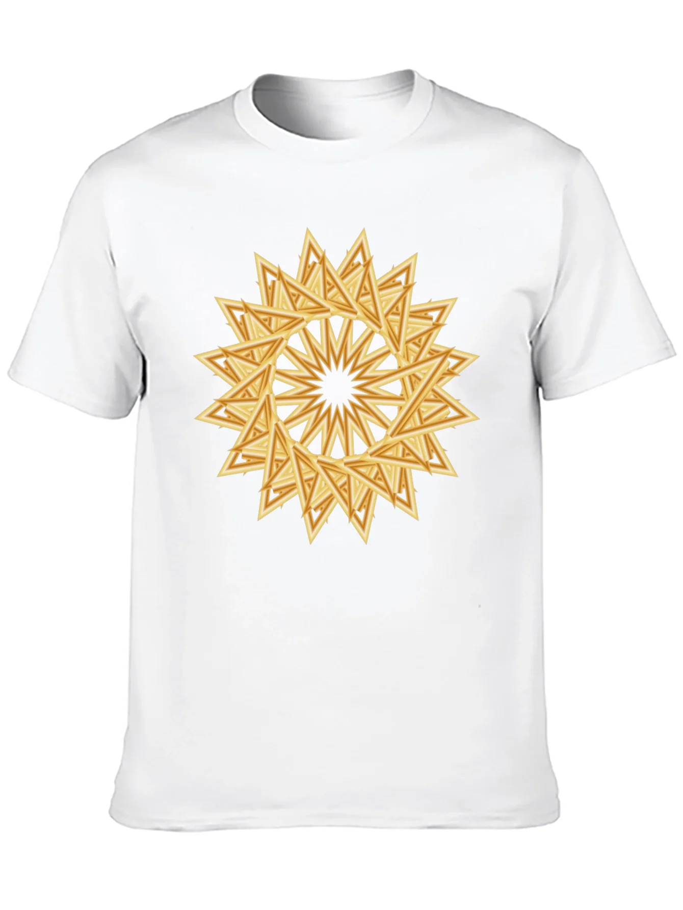 Geometric Triangle Starburst Graphic Tee