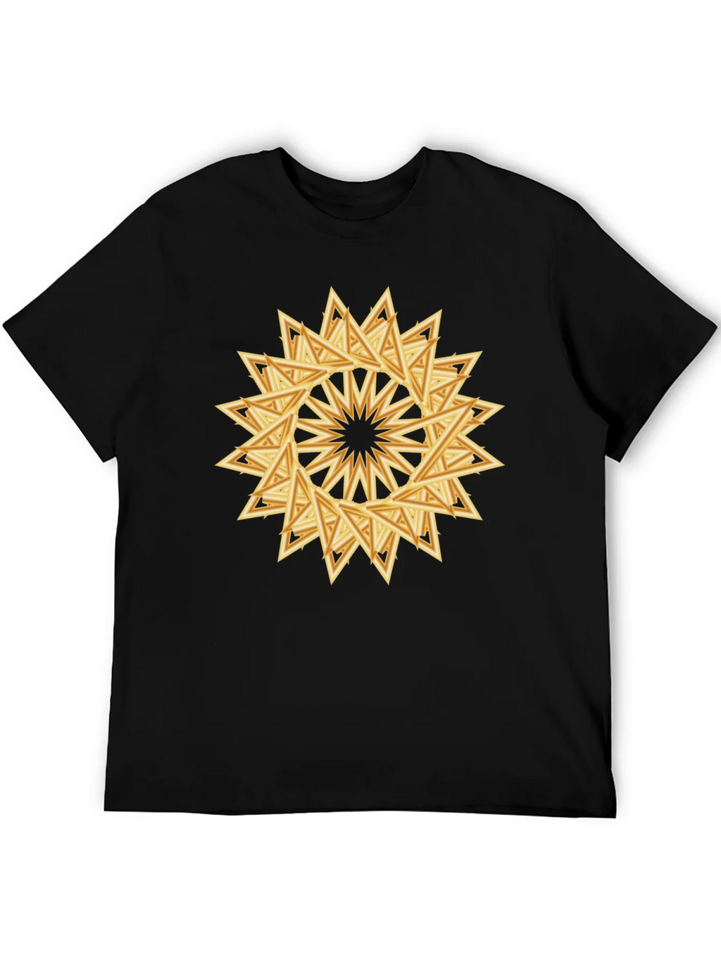 Geometric Triangle Starburst Graphic Tee