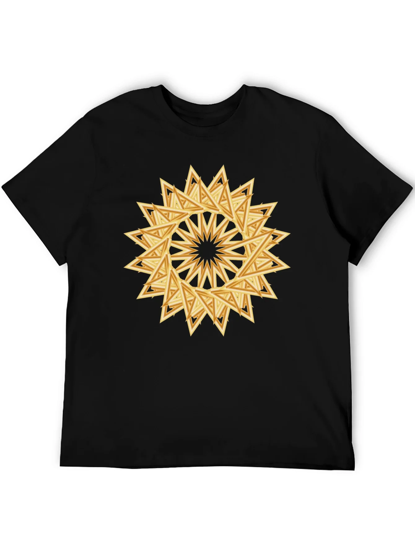 Geometric Triangle Starburst Graphic Tee