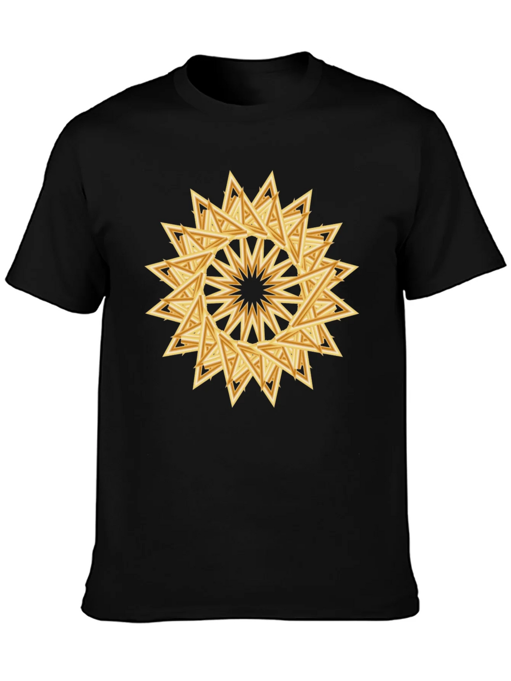 Geometric Triangle Starburst Graphic Tee