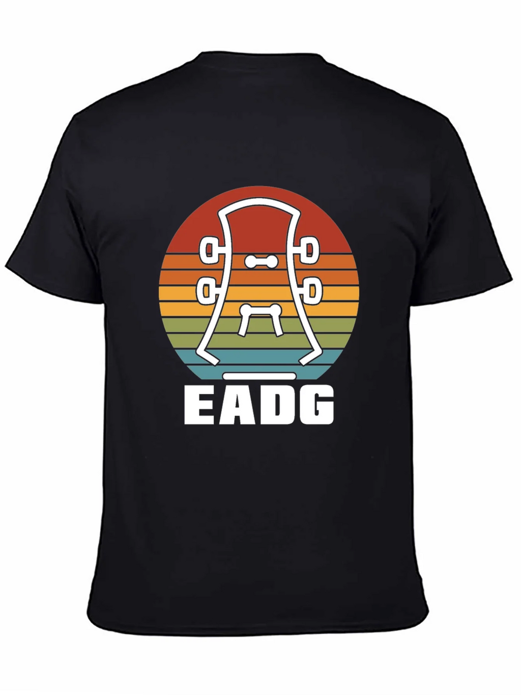 Guitar Headstock EADG T-Shirt - Musician Tee