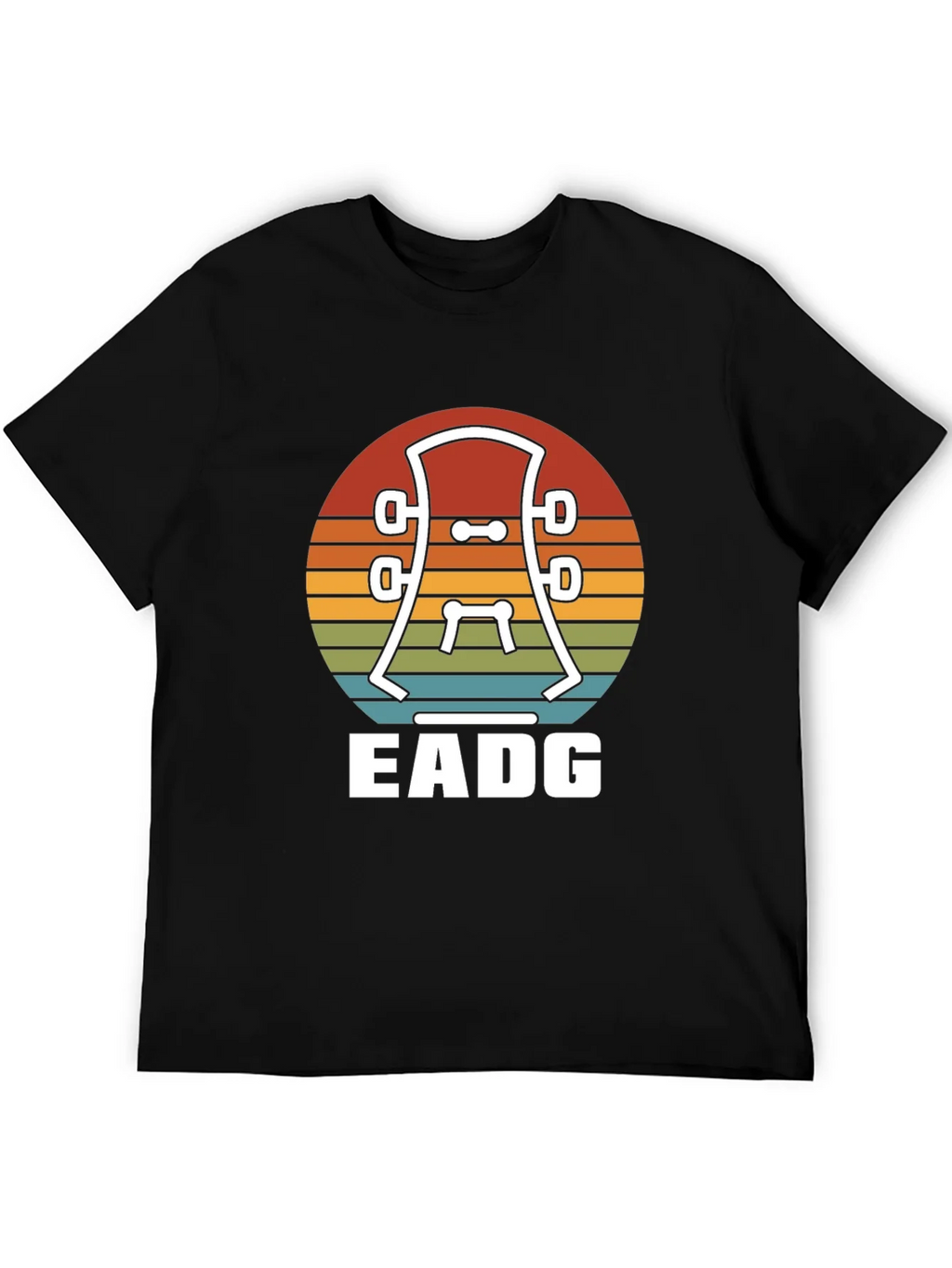 Guitar Headstock EADG T-Shirt - Musician Tee
