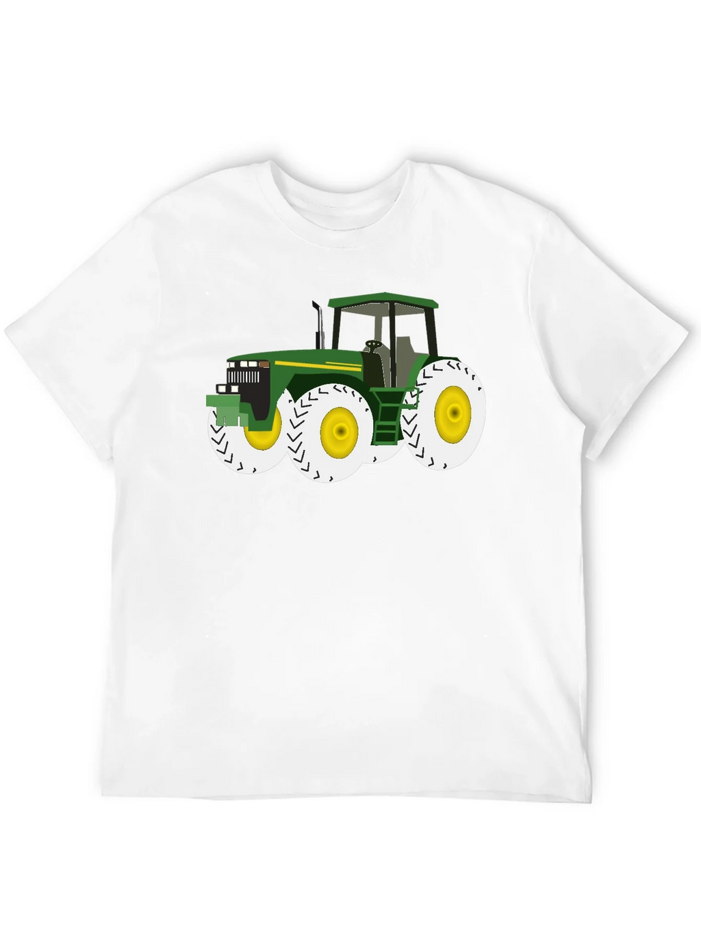 Tractor Graphic Tee - Black Cotton Blend