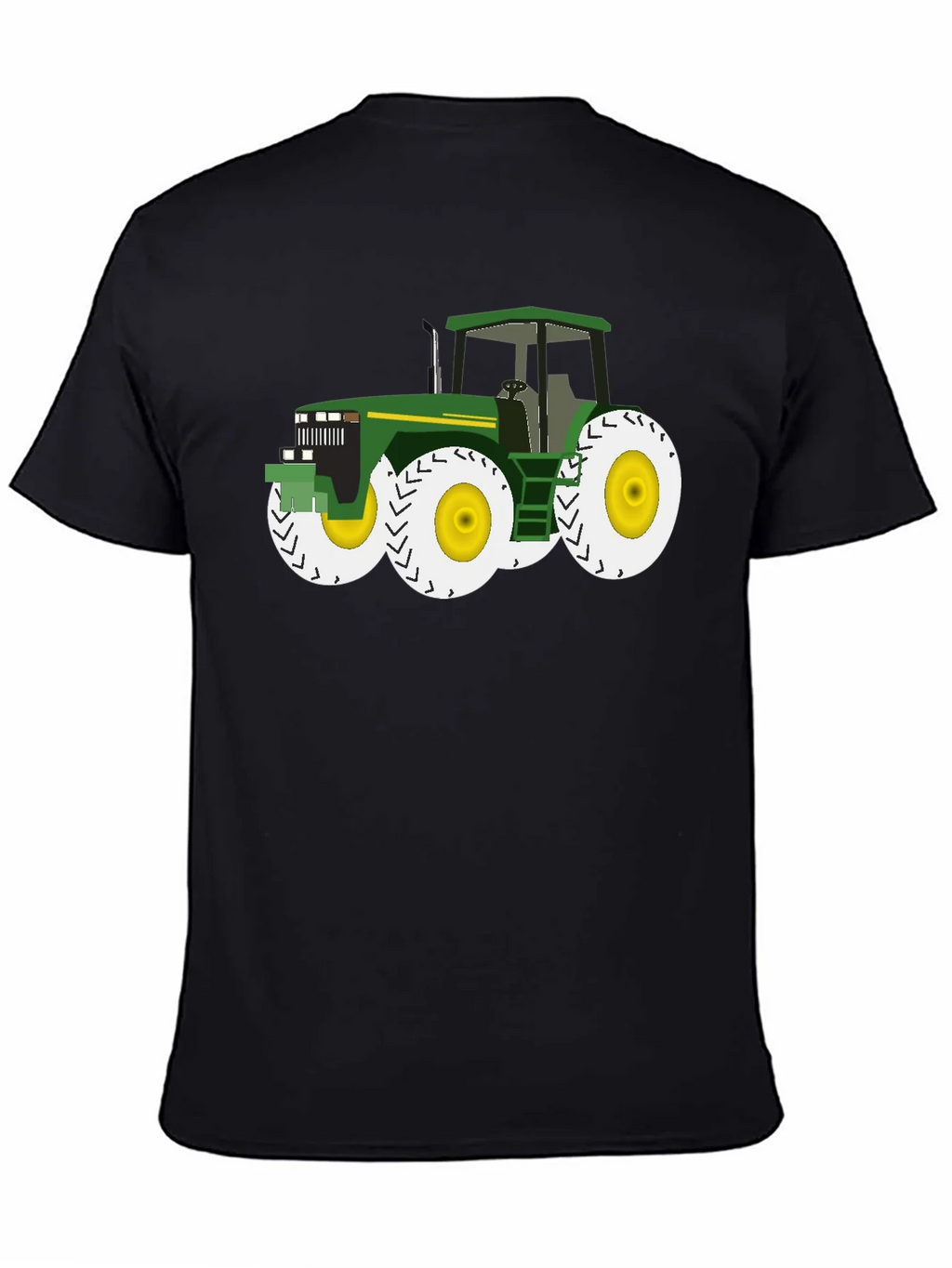 Tractor Graphic Tee - Black Cotton Blend