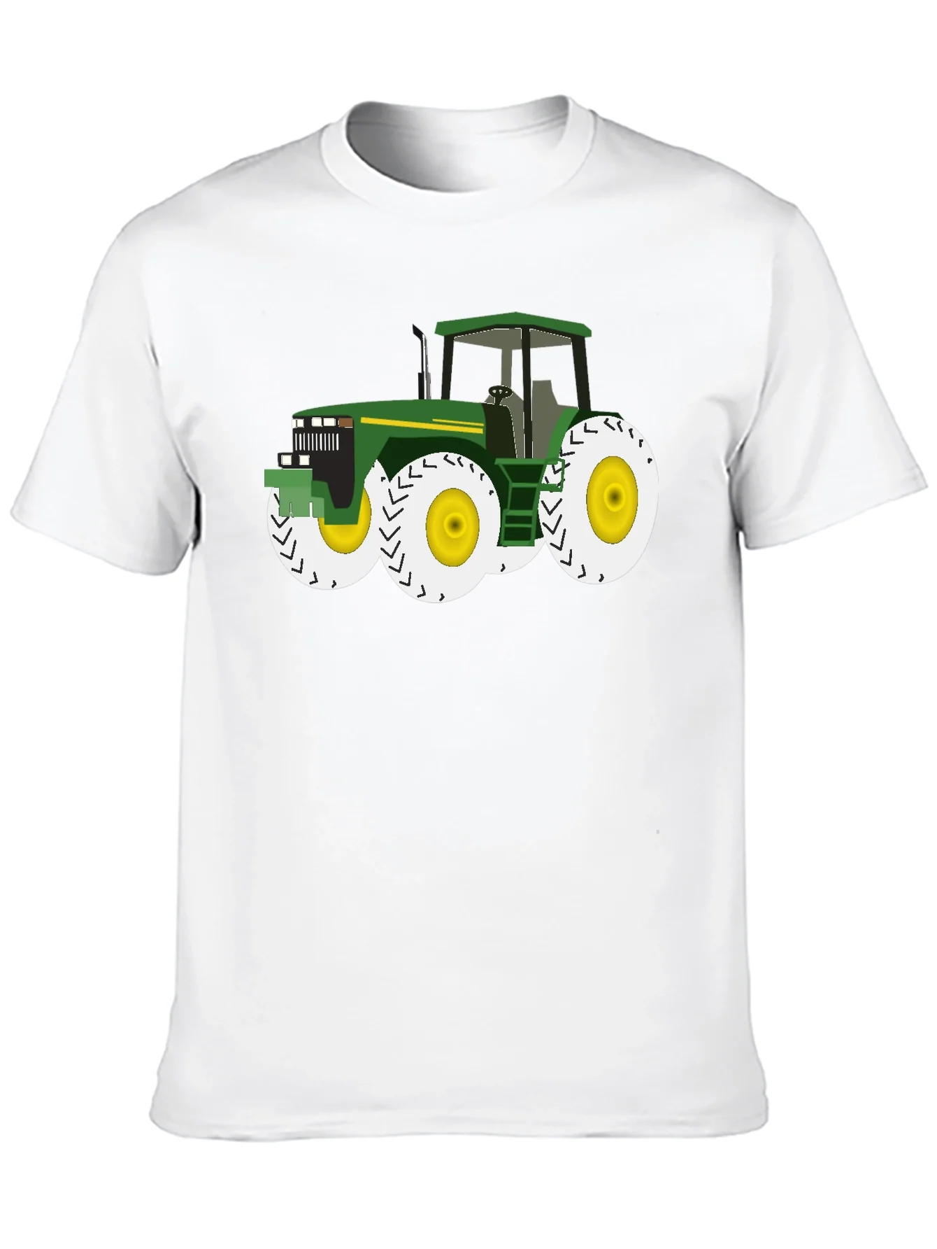 Tractor Graphic Tee - Black Cotton Blend