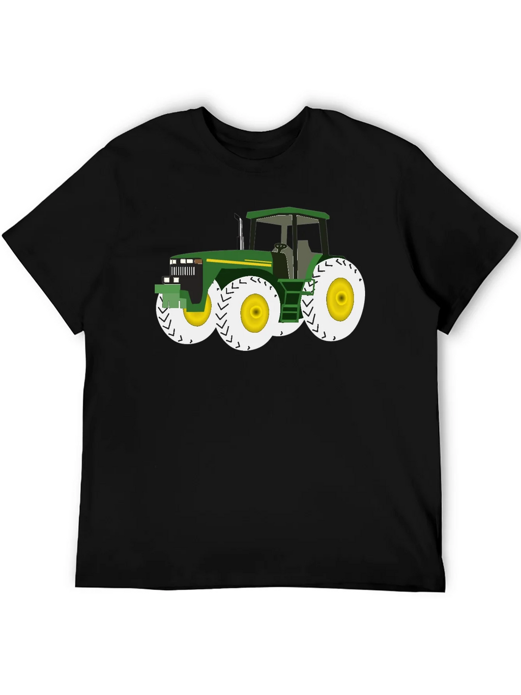 Tractor Graphic Tee - Black Cotton Blend
