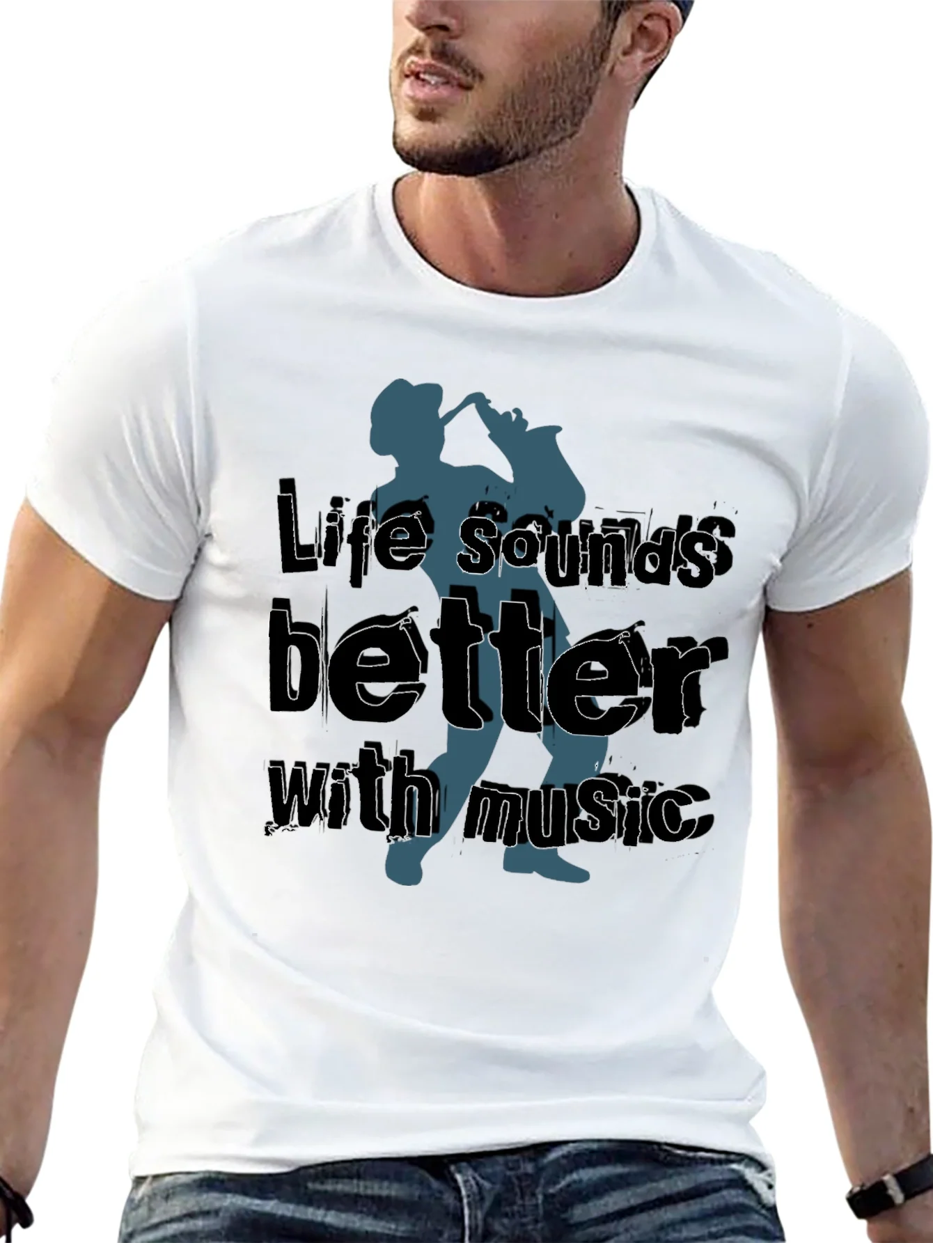 Life Sounds Better Music T-Shirt