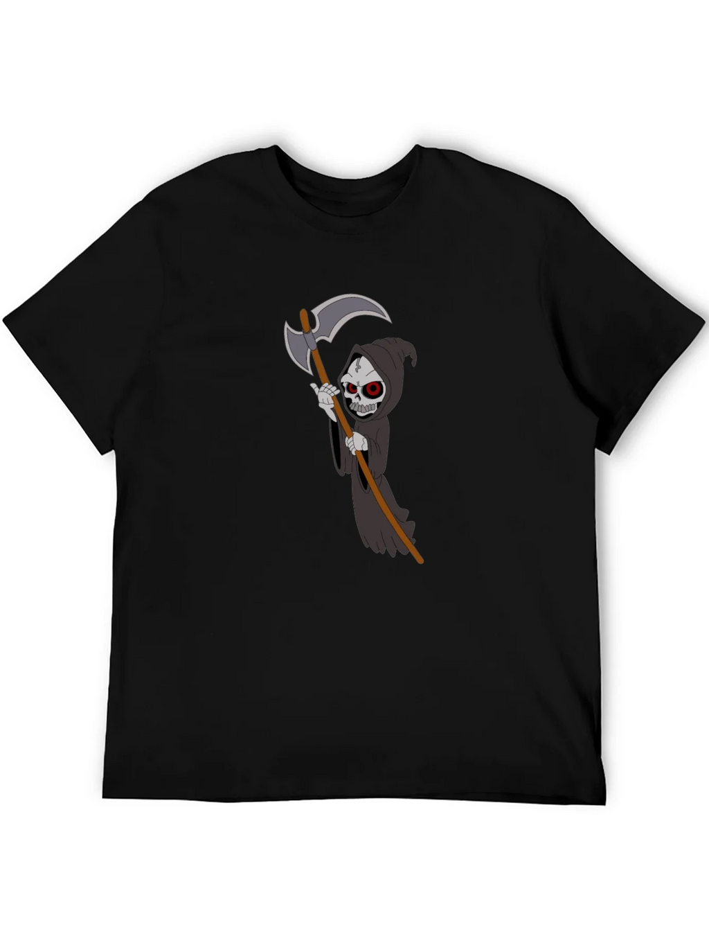 Grim Reaper Graphic T-Shirt - Black Cotton Tee