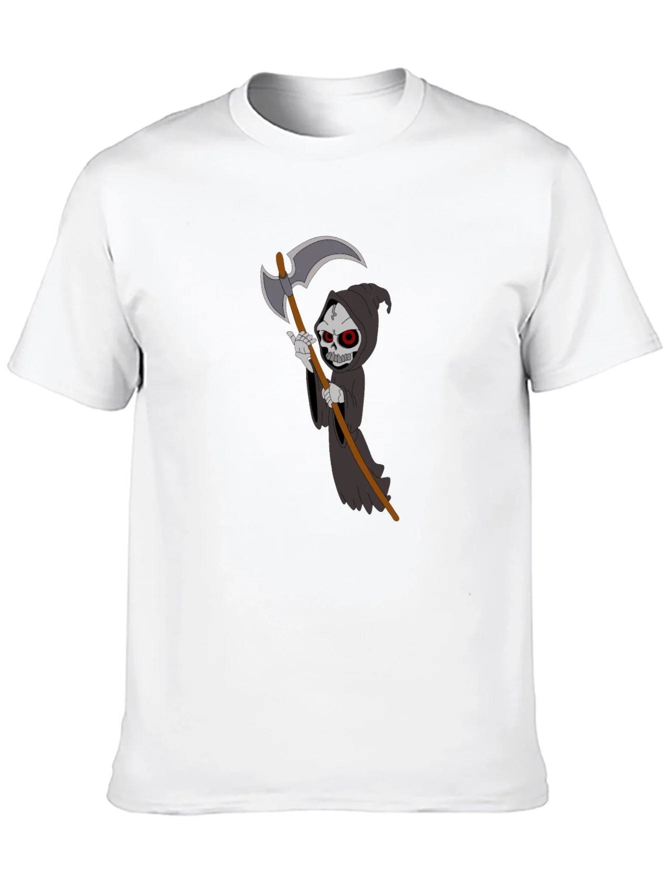 Grim Reaper Graphic T-Shirt - Black Cotton Tee