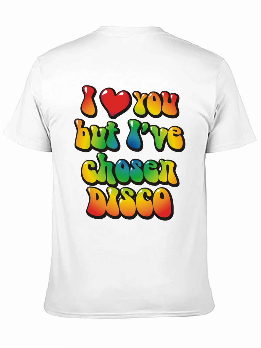I Heart You But Ive Chosen Disco Black T-Shirt