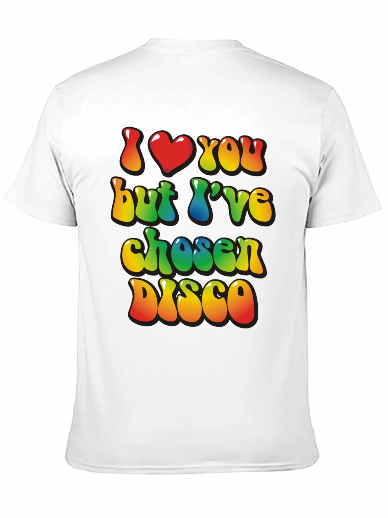 I Heart You But Ive Chosen Disco Black T-Shirt