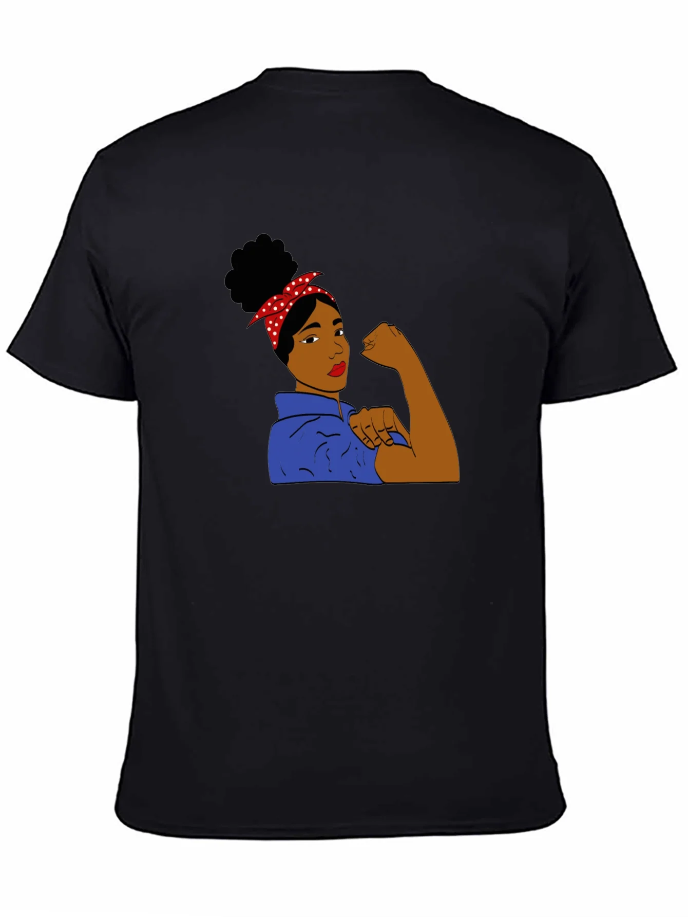 Rosie Riveter Black T-Shirt - We Can Do It!