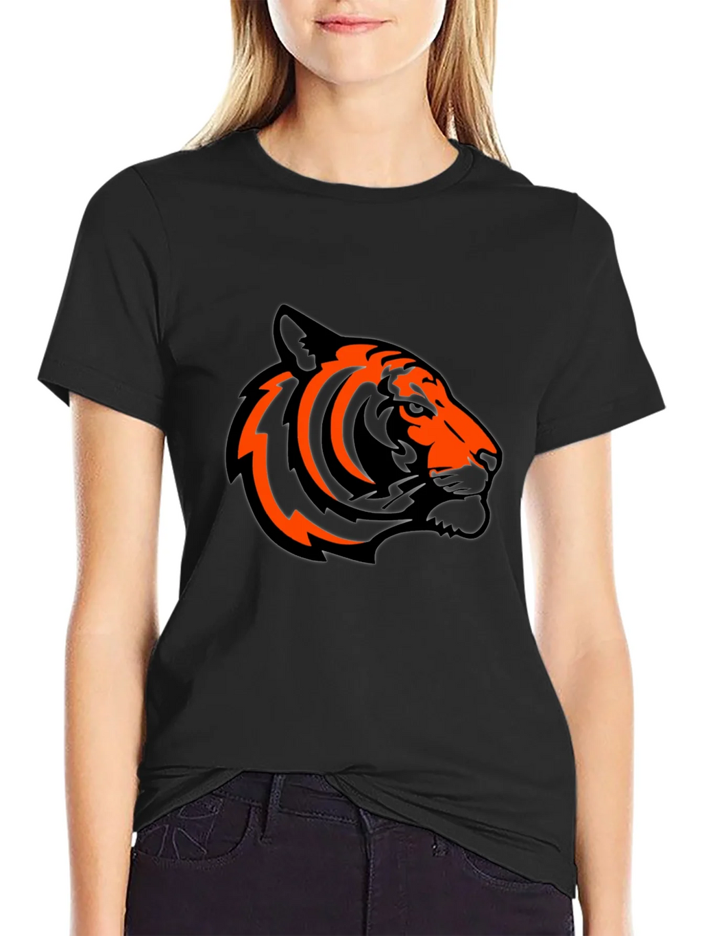 Bold Tiger Graphic Tee - Stylish Black T-Shirt