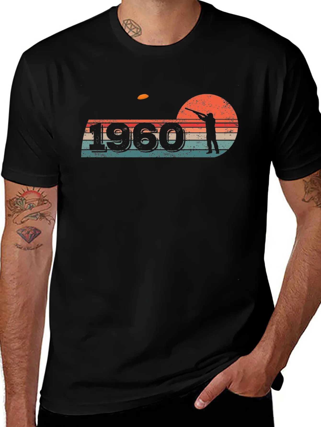 Vintage 1960 Clay Target Shooting T-Shirt