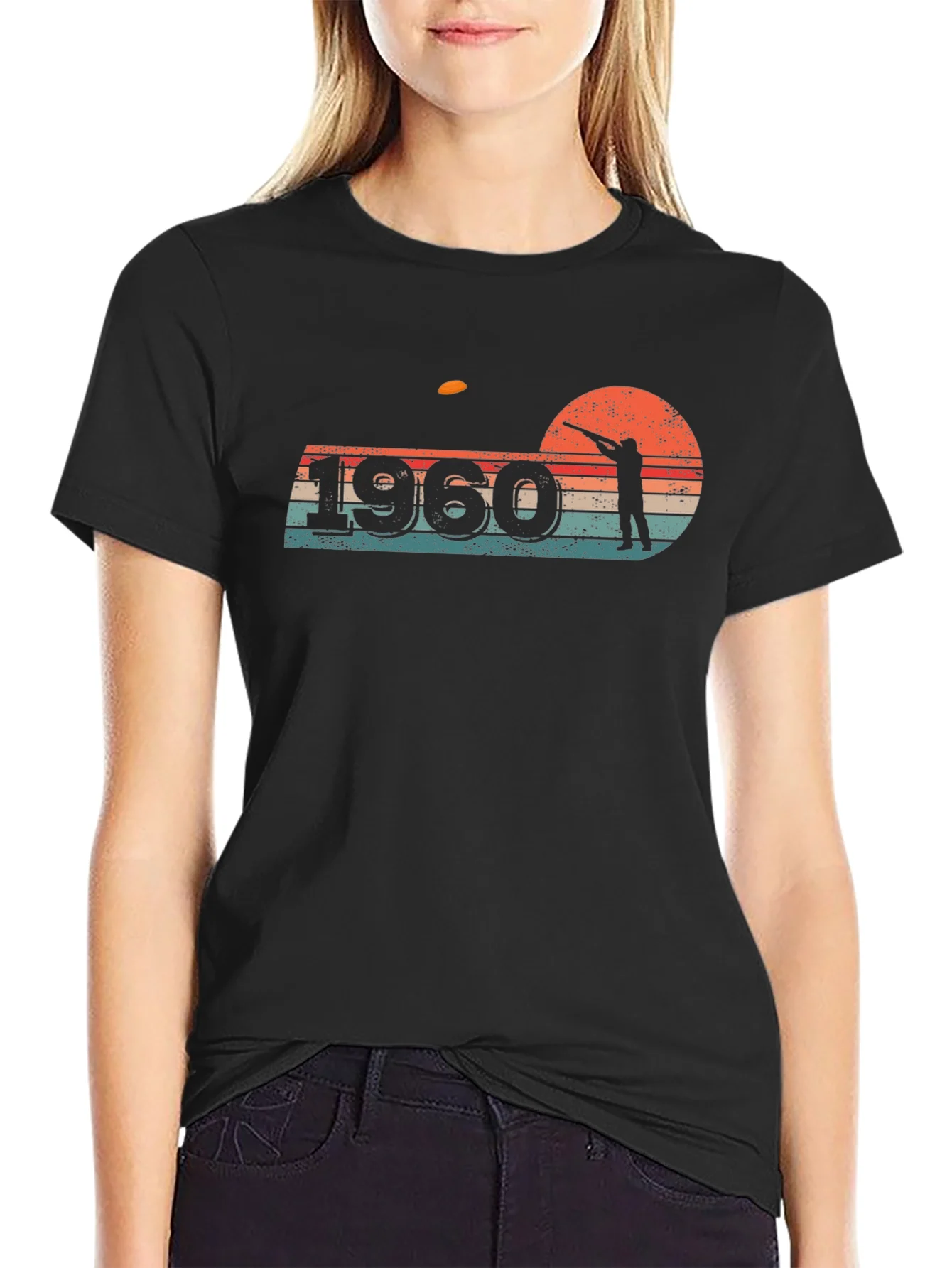 Vintage 1960 Clay Target Shooting T-Shirt