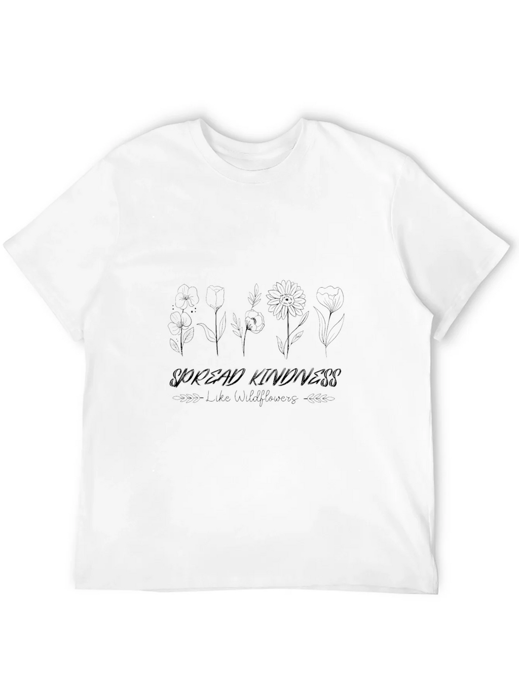 Spread Kindness Wildflower Graphic T-Shirt