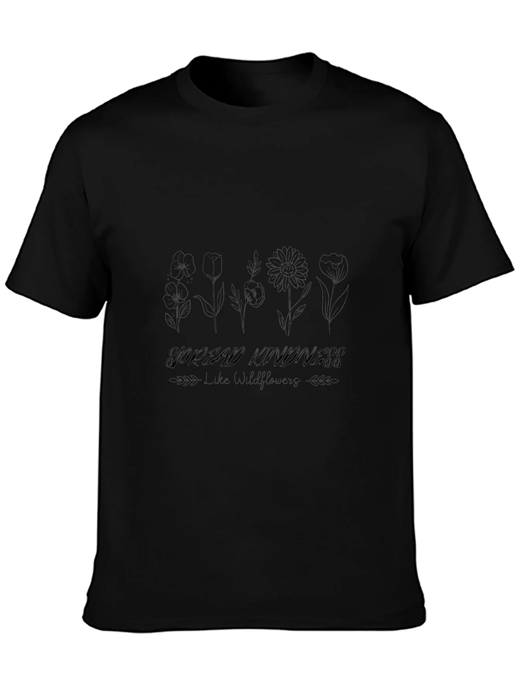 Spread Kindness Wildflower Graphic T-Shirt
